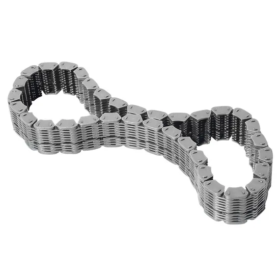 Cadena de rodillos de motocicleta con transmisión de acero inoxidable de precisión de paso corto